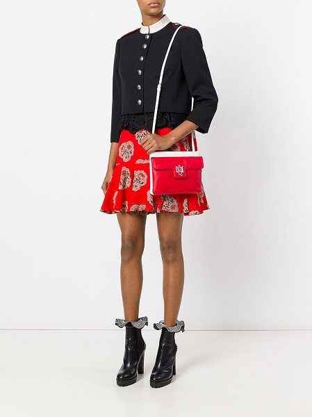 【9折】Alexander McQueen 春夏新款 红白拼色“AMQ”美包 5.5（约5723元）