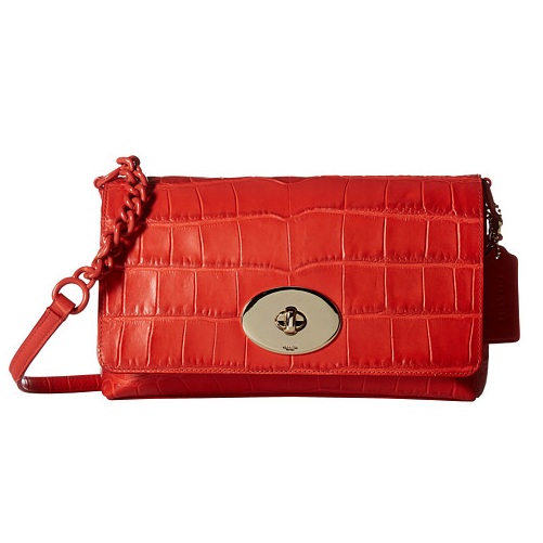 5折！COACH 蔻驰 Embossed Croc Crosstown 压花鳄*纹斜挎包 $129.99（约942元）