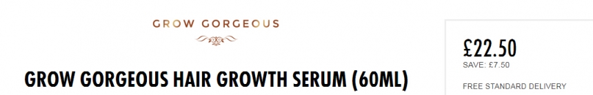 Grow Gorgeous *精华液 60ml £22.5（约196元）
