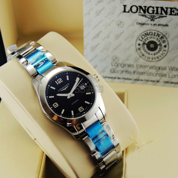 Longines浪琴 Conquest康铂系列 女款瑞士自动机械腕表 L2.285.4.56.6 $1075（约7638元）