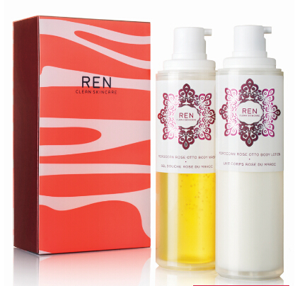REN 摩洛哥奥图玫瑰沐浴套装 200ml*2 £22.2（约194元）