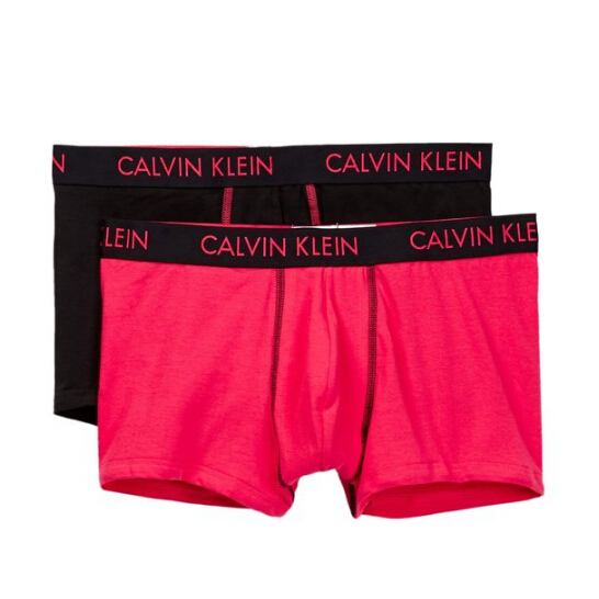 【4.3折！】Calvin Klein 凯文克莱 男士平角裤 两只装 三色选 .97（约108元）