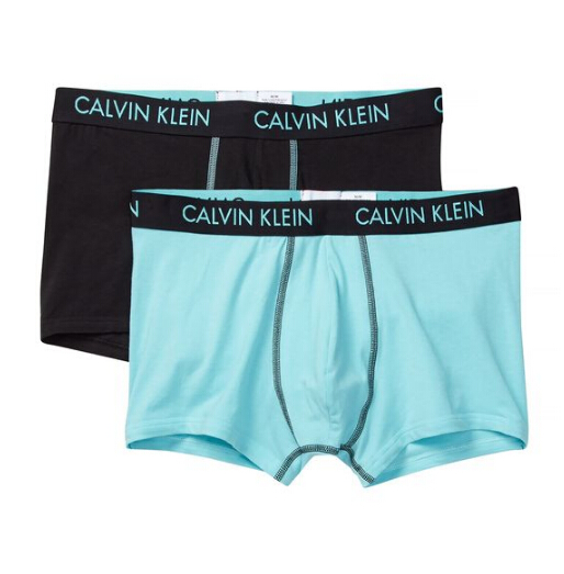 【4.3折！】Calvin Klein 凯文克莱 男士平角裤 两只装 三色选 $14.97（约108元）