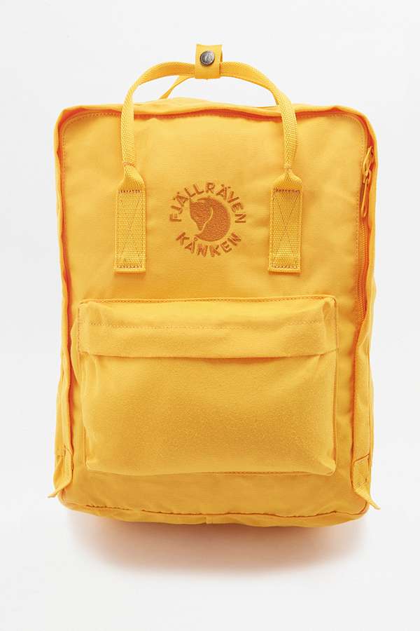 【海淘爆款！】Fjallr*en Kanken 北极狐 向日葵黄 双肩包 ￡46（约401元）