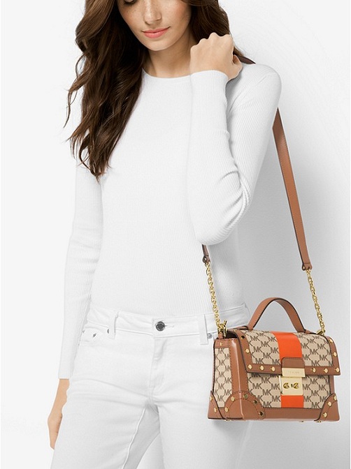 【潮人都爱小方盒子包！】MICHAEL Michael Kors Cori 复古小方盒子斜挎包 $198（约1434元）