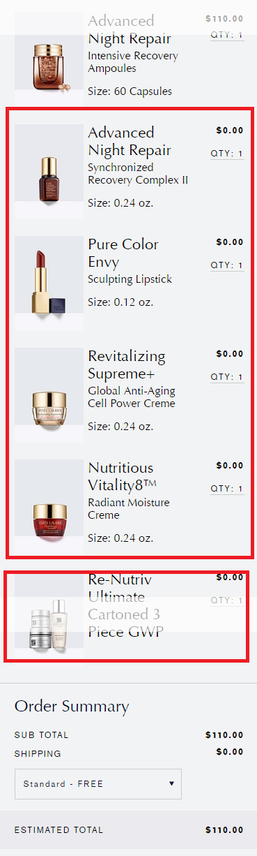 【55海淘节】Estee Lauder 雅诗兰黛美国官网：ANR系列全线双倍积分+全场满送白金三件套+每满送一件小样