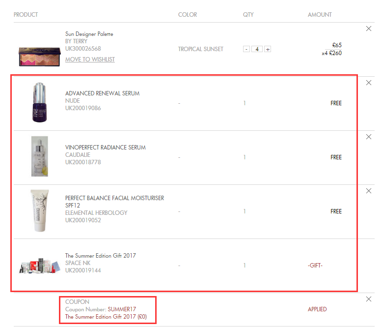 【55海淘节】Space NK UK：Aesop、Becca、Eve Lom等美妆护肤 满£150送价值£250豪华大礼包！