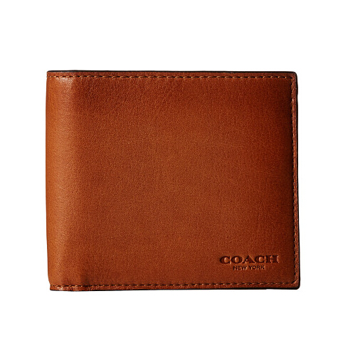 【降$5了！】COACH 蔻驰 Sport Calf Double Billfold 男士钱包 $64.99（约471元）