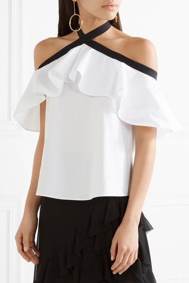 【55海淘节】欢乐颂2安迪同款！Alice + Olivia 度假风露肩上衣 £195（约1701元）