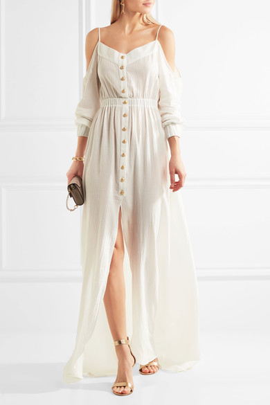 【55海淘节】欢乐颂2安迪同款！Balmain 露肩度假风长裙 £785（约6718元）