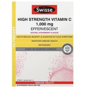 特价仅限今日！Swisse *维生素C泡腾片 3*20片 AU.99（约103元）