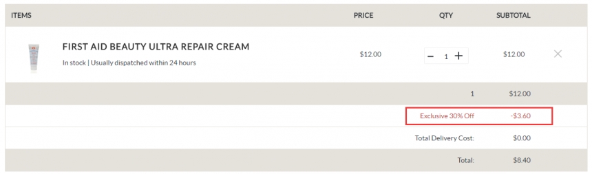 7折!First Aid Beauty *美人 **修复霜 56.7g .4(约61元)