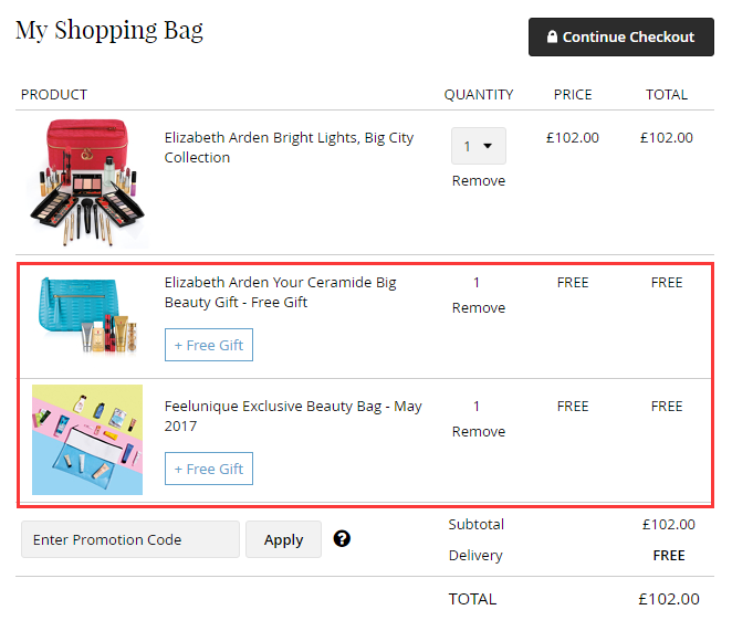 Feelunique 英文官网：Elizabeth Arden 伊丽莎白雅顿 满£50送价值£47大礼包！