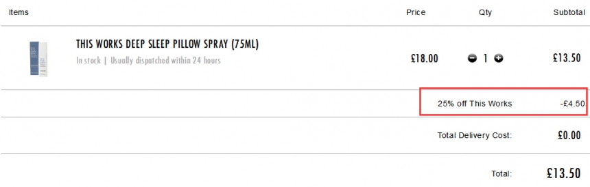 HQhair：This Works 精选*喷雾、护肤品等 7.5折！