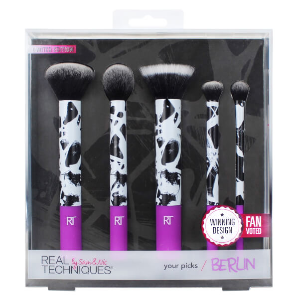 HQhair：Real Techniques 限量版印花化妆刷5件套 £17.99（约157元）