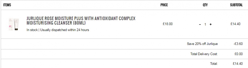 Lookfantastic：Jurlique 茱莉蔻 精选补水保湿护肤* 8折！