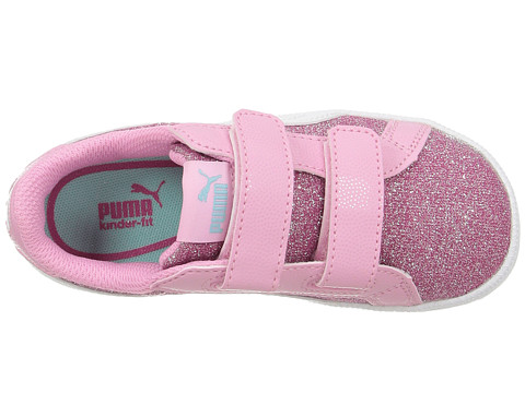 Puma Kids Smash Glitz Glamm V INF 粉色女童款运动鞋 $32.99（约239元）