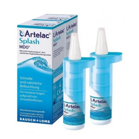 【55专享】免邮！办公室必备！Artelac Splash MDO 玻尿酸滴眼液 10ml*2 19.99欧 （约154元）