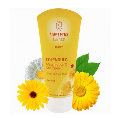 Weleda 维蕾德 金盏花婴儿洗发沐浴2合1 200ml .48（约61元）