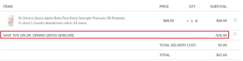 【端午节好折】SkinCareRx：Dr. Dennis Gross Skincare 果酸棉片等护肤品 7折！