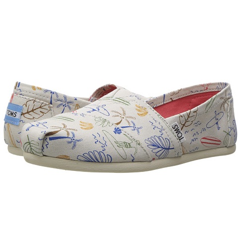 TOMS Seasonal Classics 女款印花帆布鞋 .99（约239元）