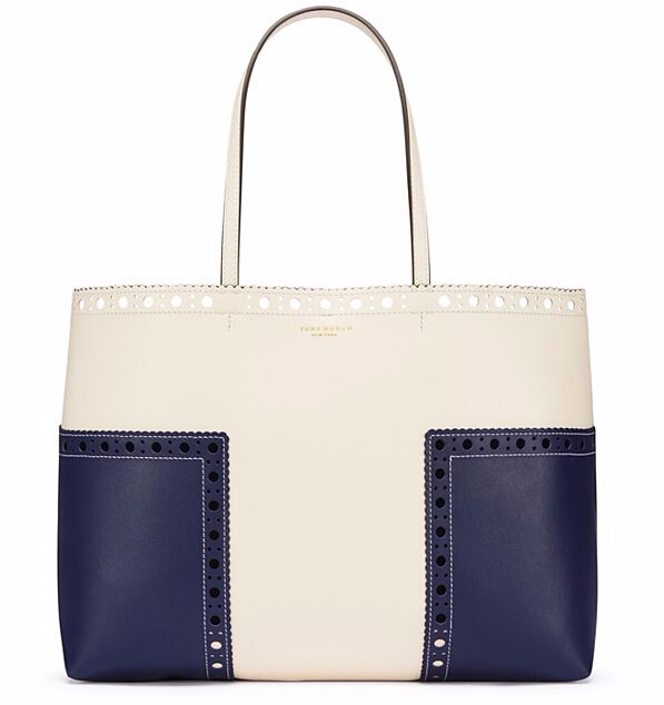Tory Burch 汤丽柏琦 BLOCK-T 托特包 4色选 $329（约2383元）