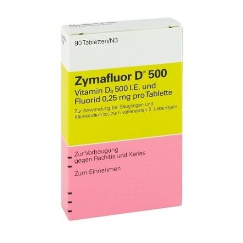 【55专享】Zymafluor 维生素 D500 婴幼儿营养片 90粒 4.95欧（约38元）