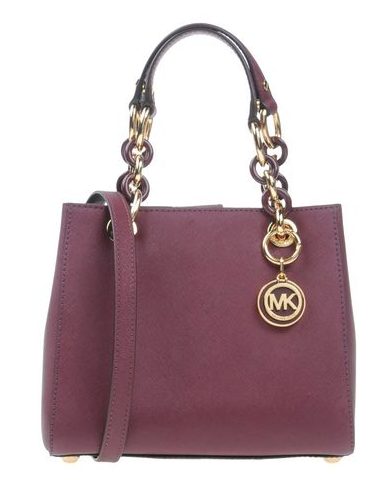 额外7折 MICHAEL Michael Kors 十字纹皮戴妃手提包 $160（约1159元）