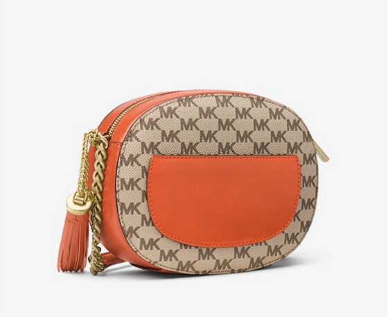 【4折！】MICHAEL Michael Kors Ginny logo 圆形拼接单件斜挎包 $91（约659元）