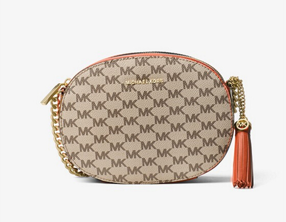 【4折！】MICHAEL Michael Kors Ginny logo 圆形拼接单件斜挎包 $91（约659元）