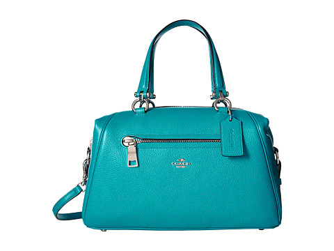 COACH Pebbled Primrose Satchel 蓝绿色手袋 $154.99（约1123元）