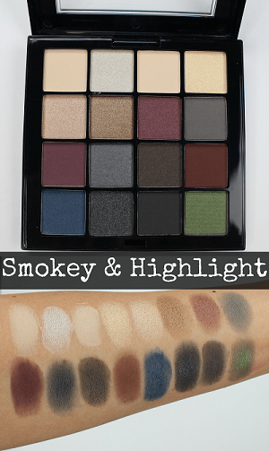 新上架！NYX 终极焕采16色眼影盘 色号Smokey £16（约140元）