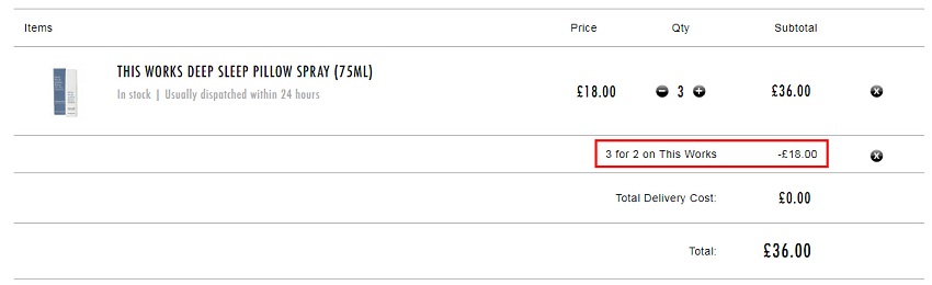 买3付2！This Works 深层睡眠喷雾 75ml £12（约103元）