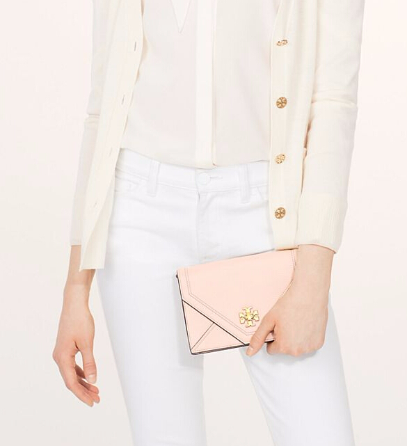 【一包两用！】Tory Burch Kira 淡粉色迷你链条包 3色选 $189（约1369元）