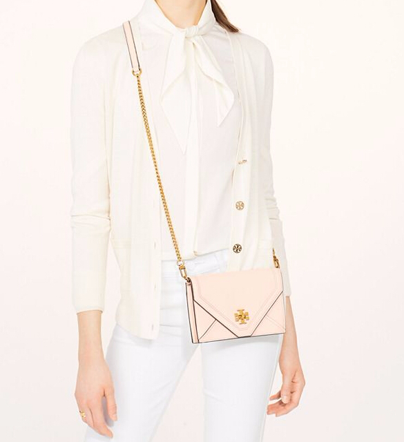 【一包两用！】Tory Burch Kira 淡粉色迷你链条包 3色选 $189（约1369元）