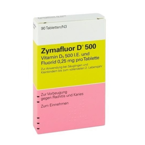 包邮立减！Zymafluor 维生素 D500 婴幼儿营养片 90粒 4.95欧（约38元）