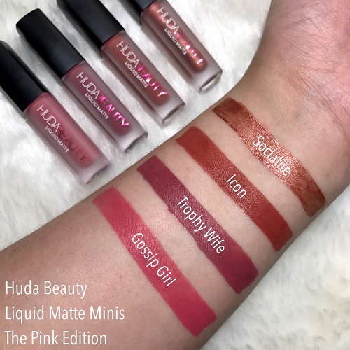 新品！Huda 哑光液体唇膏迷你套装 （约239元）