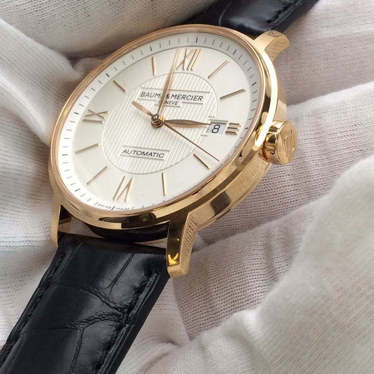 Baume & Mercier名士 Classima Executives系列 瑞士18K玫瑰金机械男表10037  $2295（约16148元）