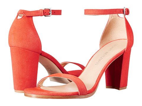 Stuart Weitzman Nearlynude 时尚麂皮粗跟凉鞋 $279.99（约2028元）