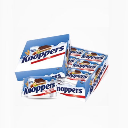 【天猫直营】Knoppers 德国牛奶巧克力榛子威化饼干 24包 600g 55元