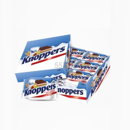 【天猫直营】Knoppers 德国牛奶巧克力榛子威化饼干 24包 600g 55元