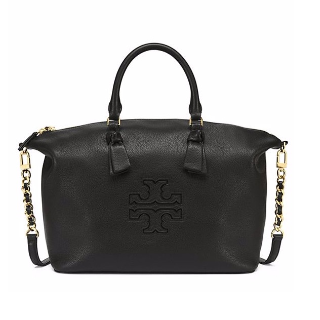 【仅剩1只！】Tory Burch 汤丽柏琦 HARPER 荔枝纹*黑色饺子包 $319（约2311元）