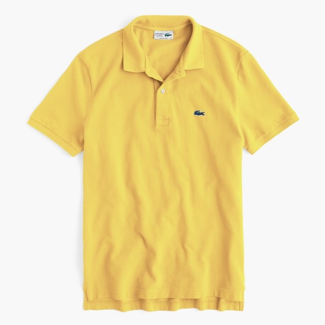 额外6折码全 Lacoste 鳄* X J.Crew 合作款 男士Polo衫 黄色 $ 47.99（约348元）
