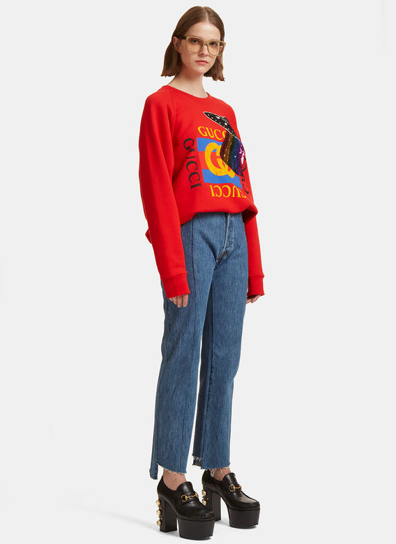 【新用户首单9折】Gucci 新季logo复古印花 卫衣 £652.5（约5584元）