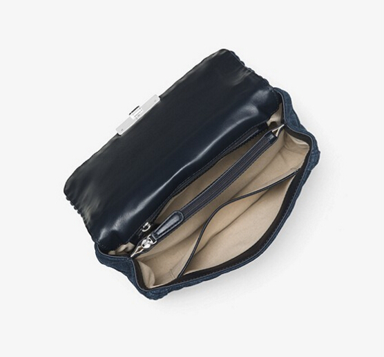 【首次降价！】MICHAEL Michael Kors Sloan 女士大号牛仔链条单肩包 $156（约1130元）