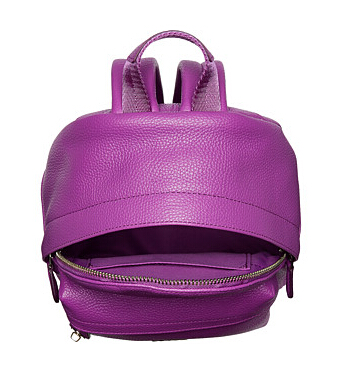 COACH Polished Pebble Leather Mini Campus Backpack 紫色背包 $129.99（约942元）