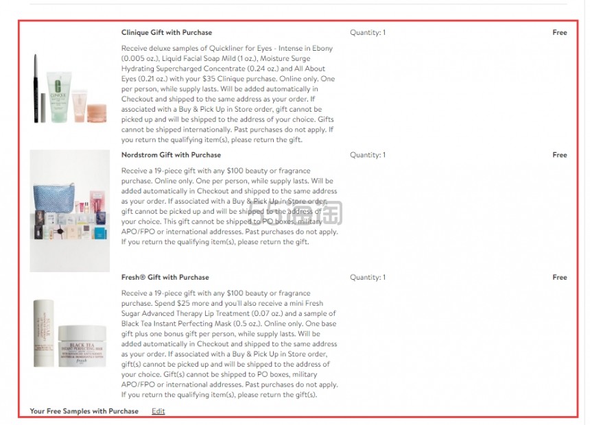 Nordstrom：Clinique 倩碧 天才黄油面霜等 美妆护肤 *高送28件豪华赠礼！