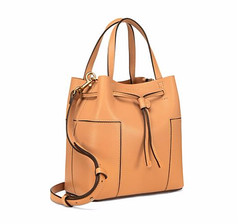 【史低价！】Tory Burch 汤丽柏琦  BLOCK-T 小号*水桶包  $146（约1058元）