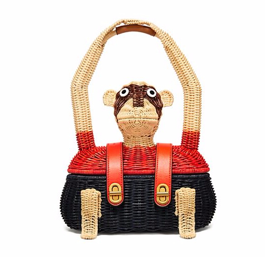 【奇葩小清新萌物！】Tory Burch 汤丽柏琦 MONKEY SATCHEL 手提包 $244（约1767元）