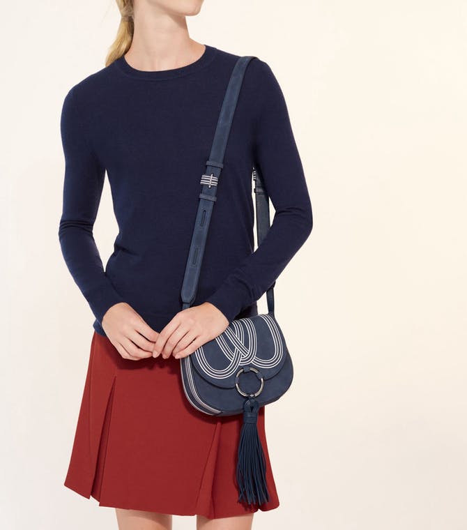 3.2折劲爆低价 Tory Burch 迷你流苏缀饰马鞍包 0.3（约1161元）